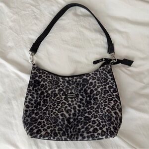 vintage 90s funky chunk leopard print mini shoulder purse